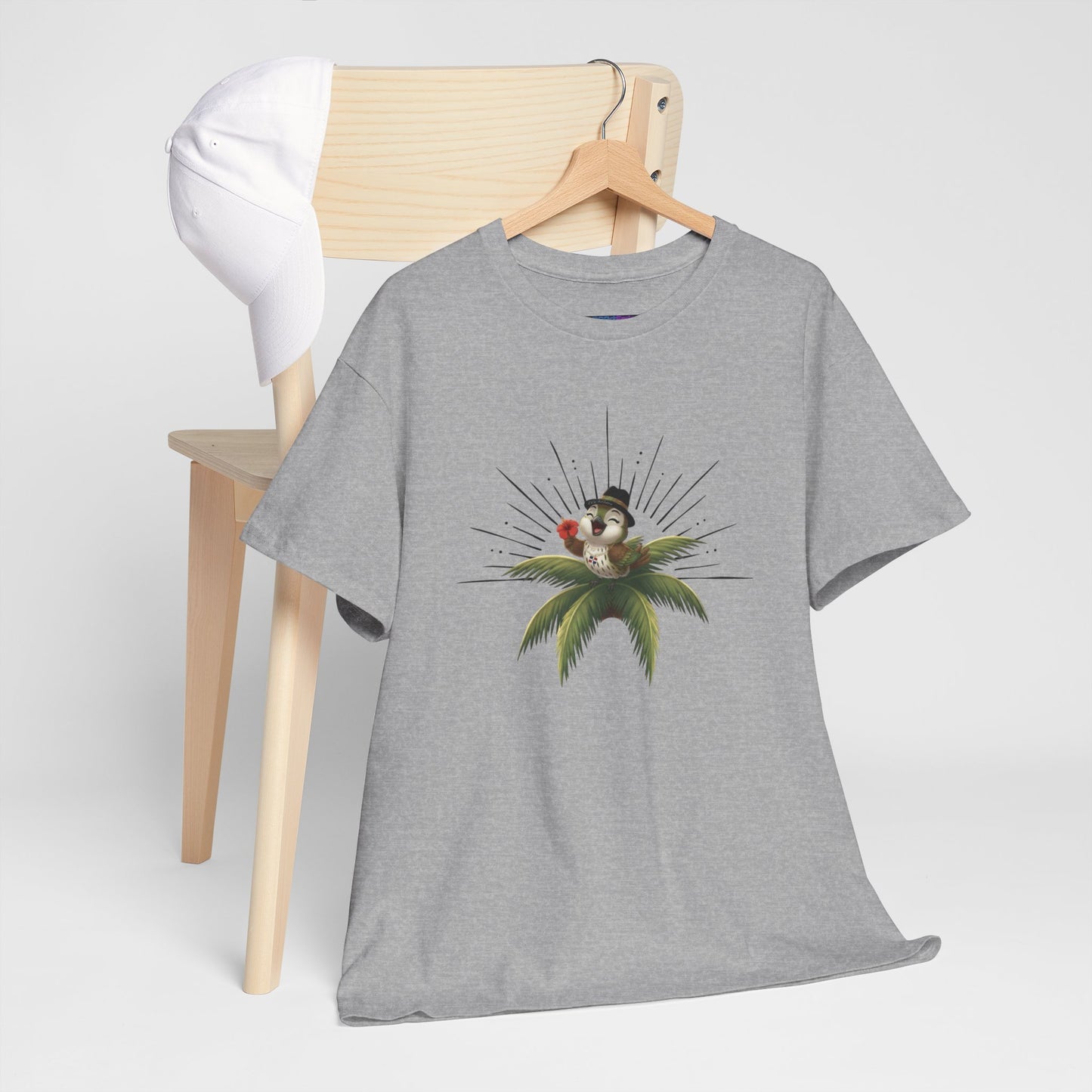 Unisex Heavy Cotton Tee Ciguita Tropical Sunrise