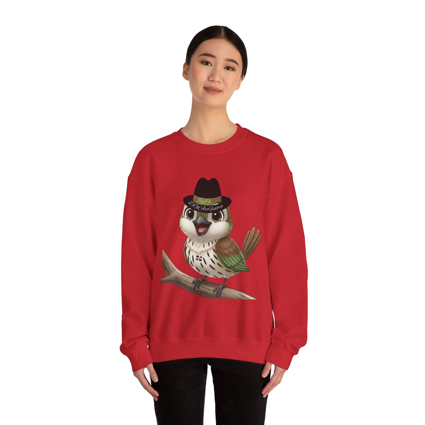 Unisex Heavy Blend Crewneck Sweatshirt Cigüita the Palmchat