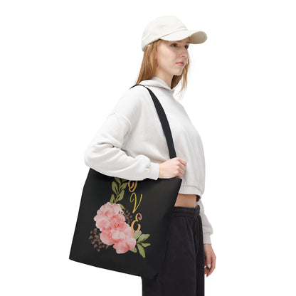 Floral “Love” Design - Tote Bag