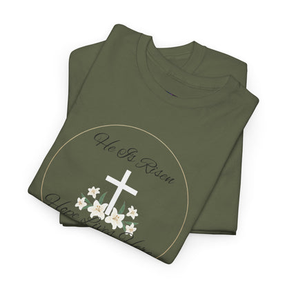 Unisex Heavy Cotton – He is Risen, Hope Lives Here