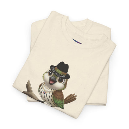 Unisex Heavy Cotton Tee Ciguita Chillin' on a Branch