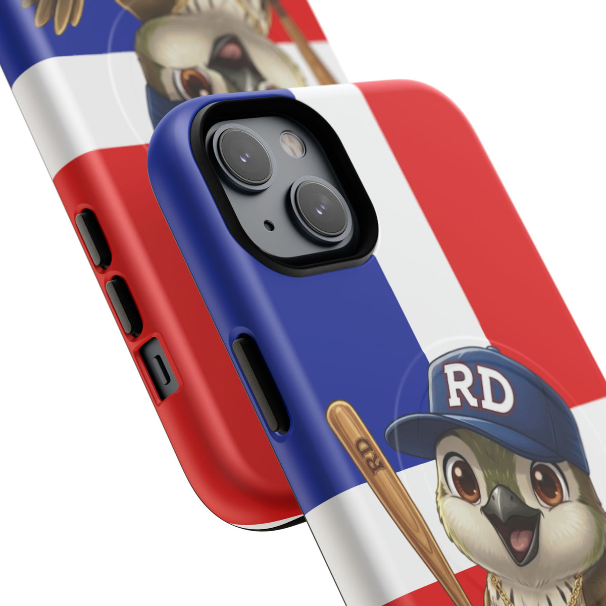 Dominican flag with Cigüa ready for baseball Tough Magnetic Iphone Cases