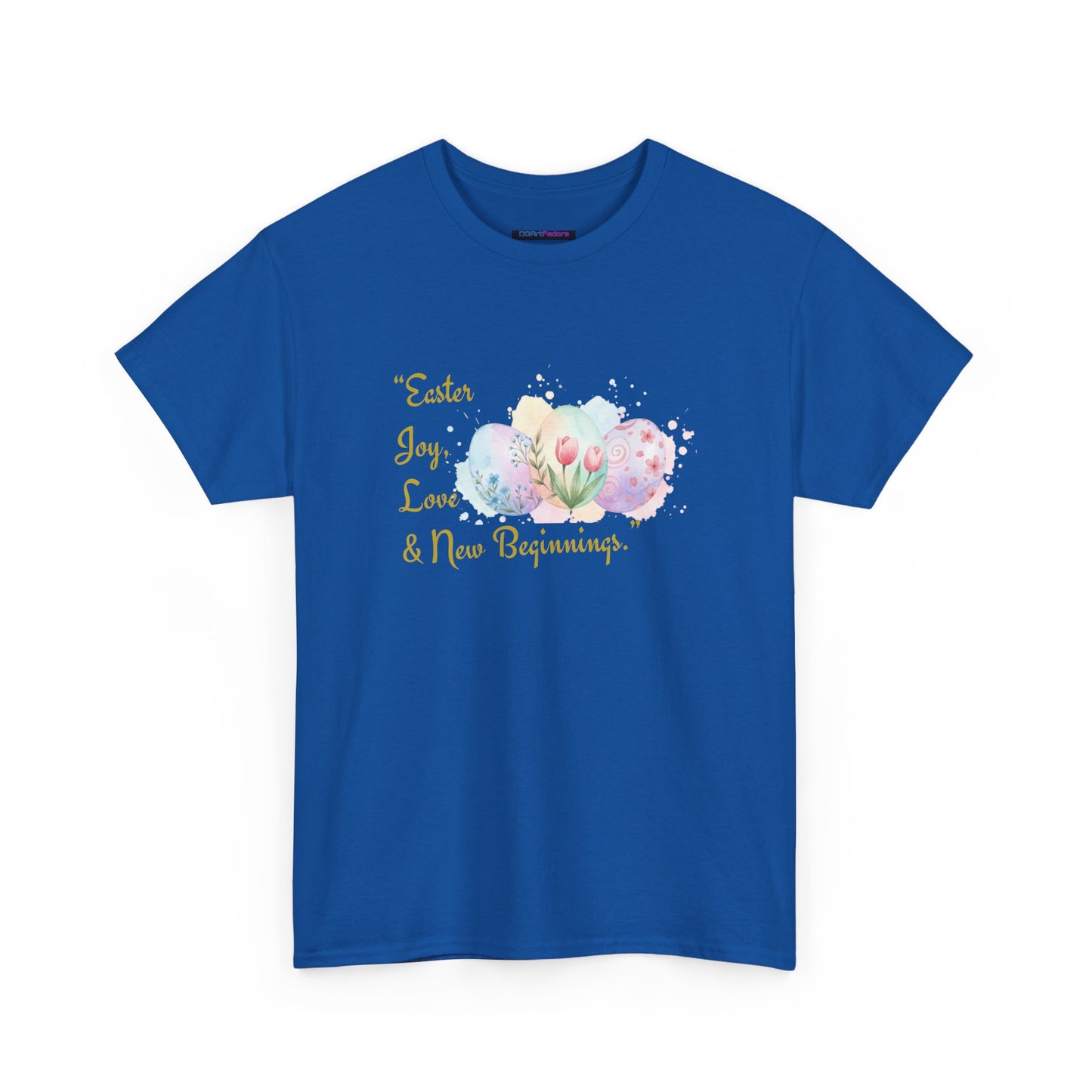 Unisex Heavy Cotton Tee - Easter, Joy, Love, & New Beginnings