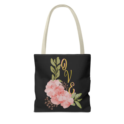 Floral “Love” Design - Tote Bag