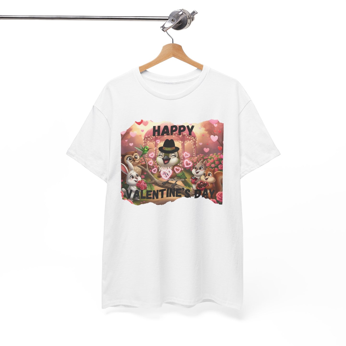 Unisex Heavy Cotton Tee Valentine's Day Ciguita and Friends