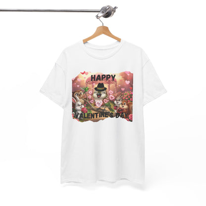 Unisex Heavy Cotton Tee Valentine's Day Ciguita and Friends