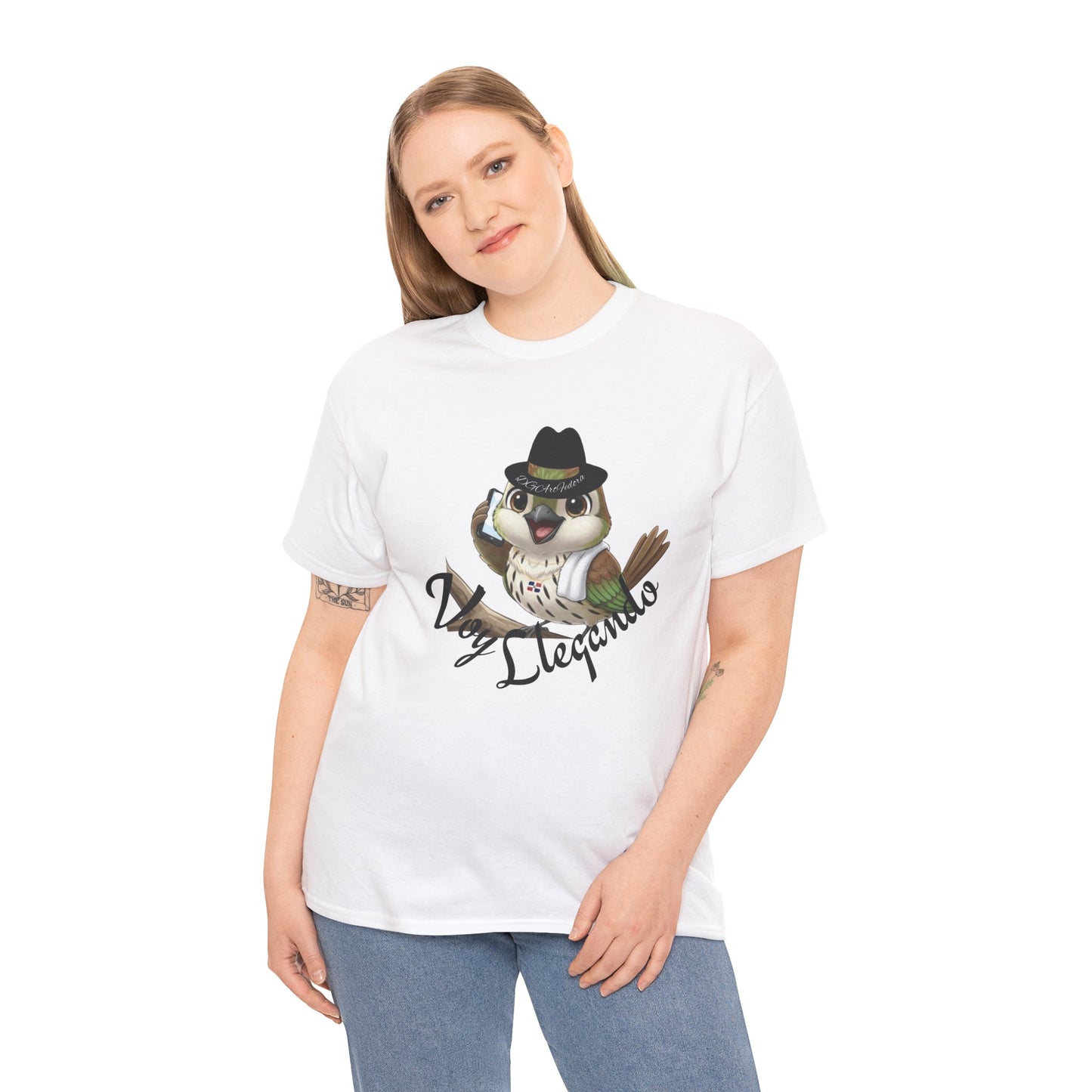 Unisex Heavy Cotton Tee - Voy Llegando