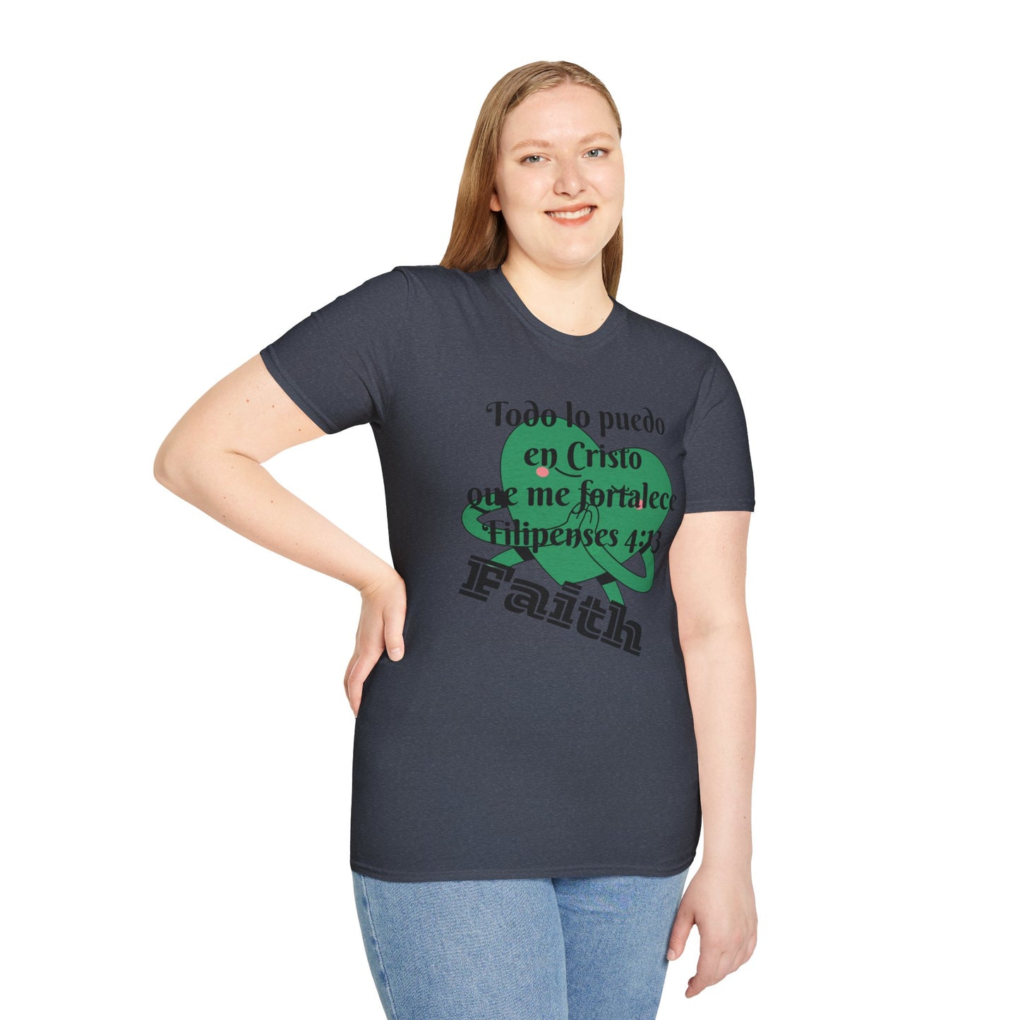 Unisex Softstyle T-Shirt - Filipenses 4:13 Todo lo Puedo en Cristo