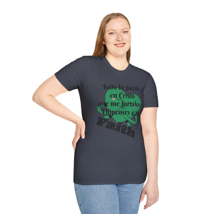 Unisex Softstyle T-Shirt - Filipenses 4:13 Todo lo Puedo en Cristo
