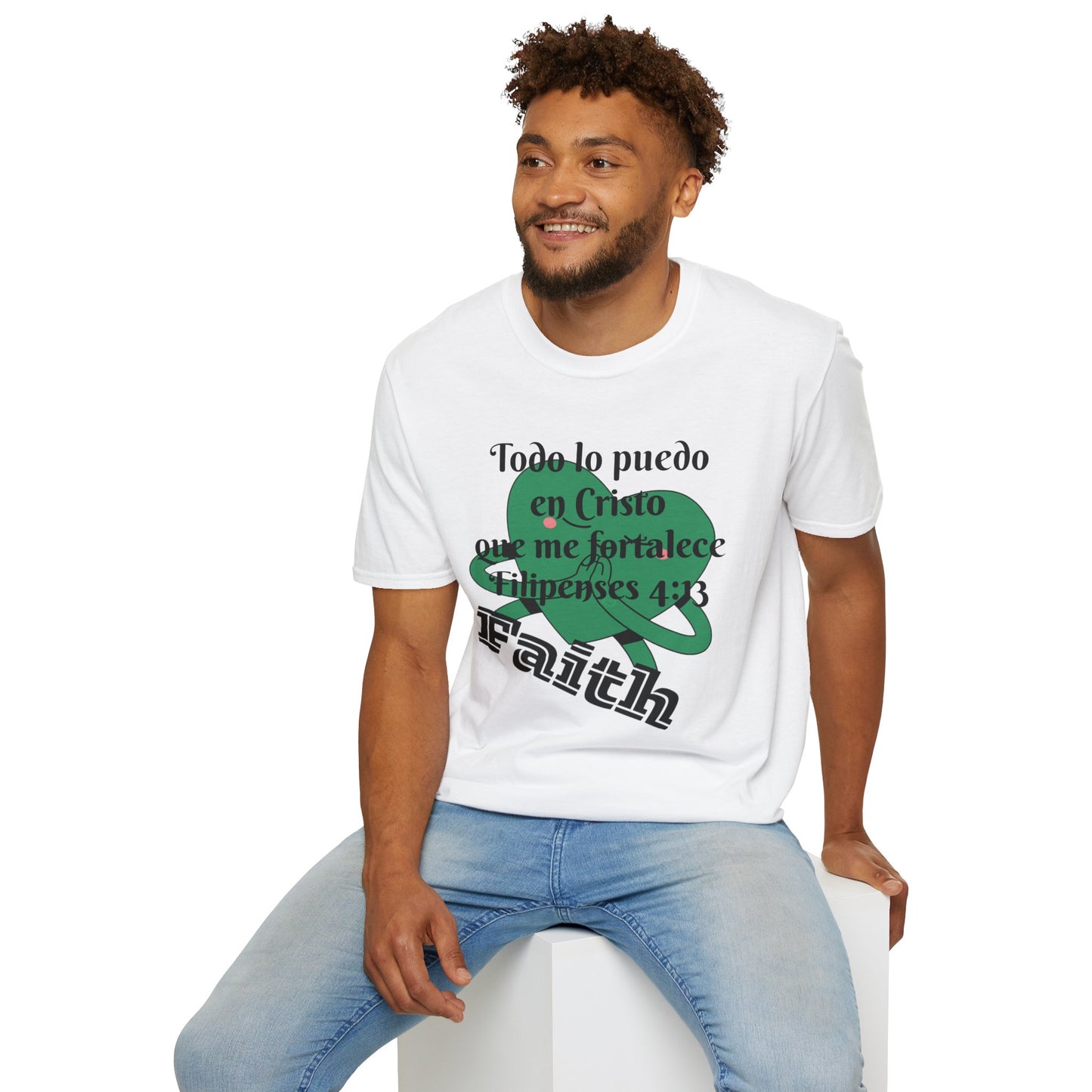 Unisex Softstyle T-Shirt - Filipenses 4:13 Todo lo Puedo en Cristo