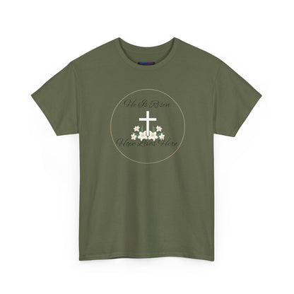 Unisex Heavy Cotton – He is Risen, Hope Lives Here