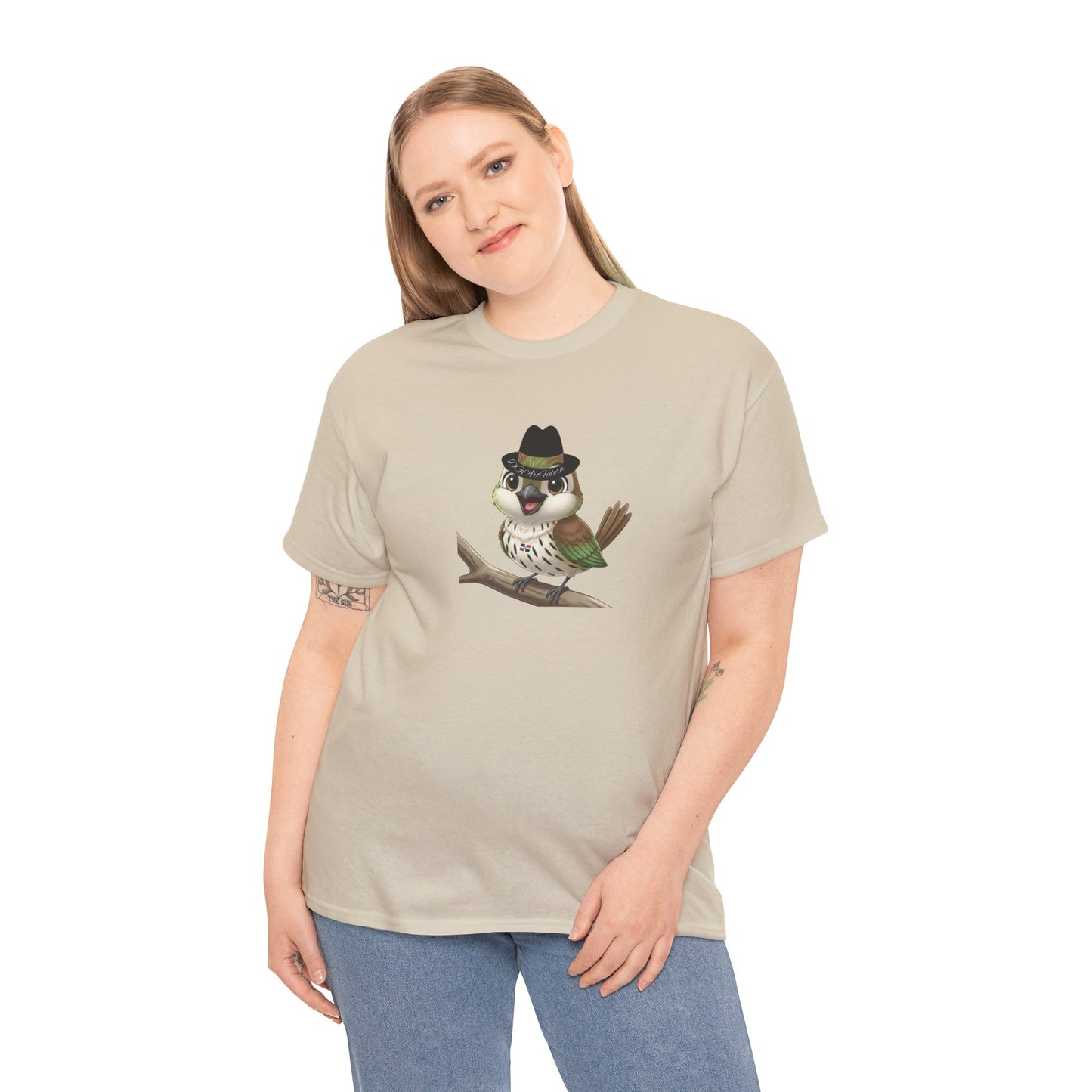 Unisex Heavy Cotton Tee Ciguita Chillin' on a Branch