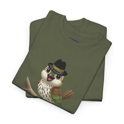 Unisex Heavy Cotton Tee Ciguita Chillin' on a Branch