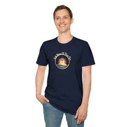 Unisex Softstyle T-Shirt - Shining Cross, Faith Makes All Things New