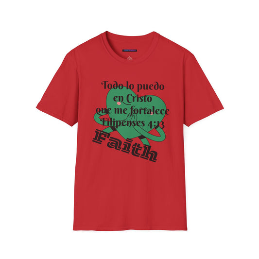 Unisex Softstyle T-Shirt - Filipenses 4:13 Todo lo Puedo en Cristo