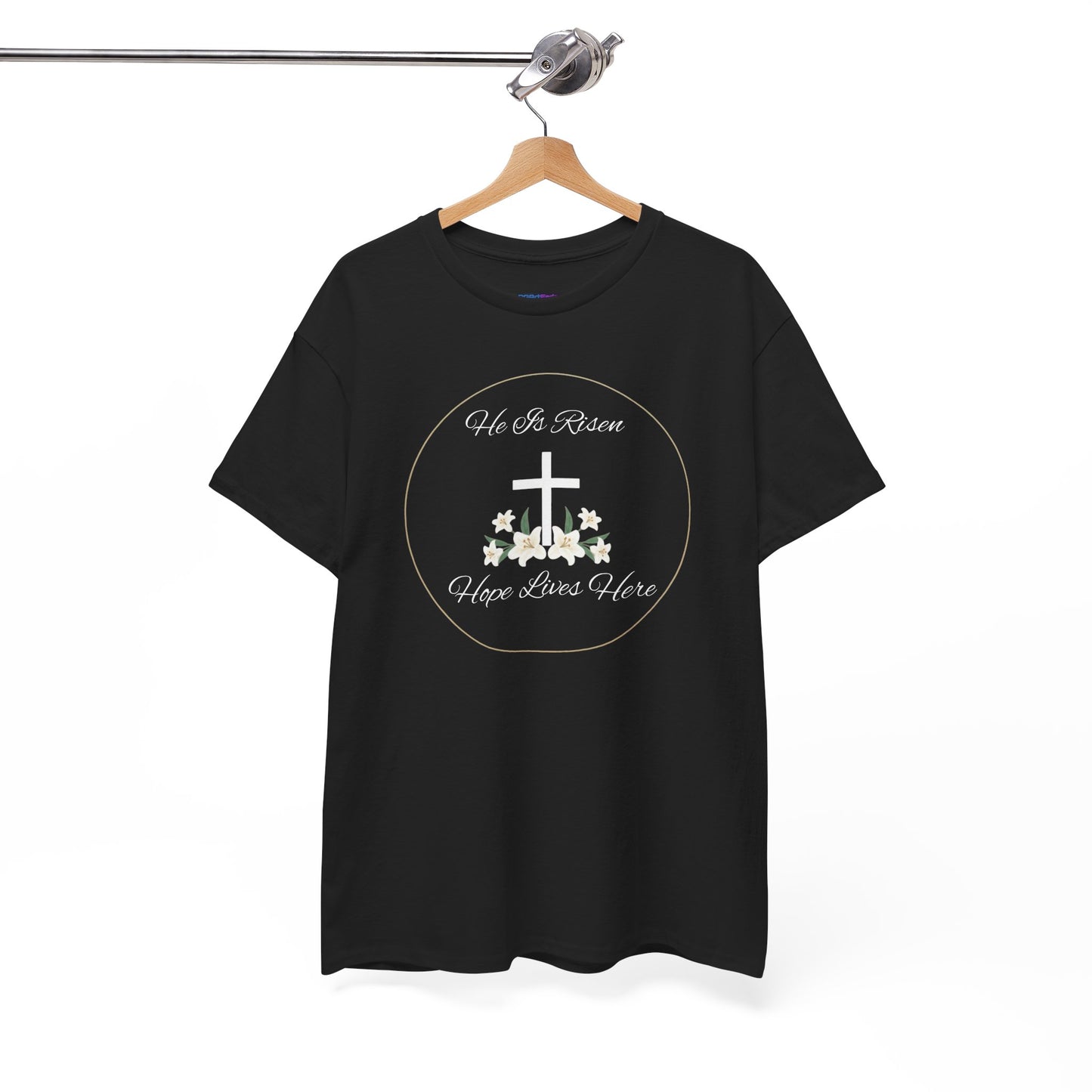 Unisex Heavy Cotton – He is Risen, Hope Lives Here