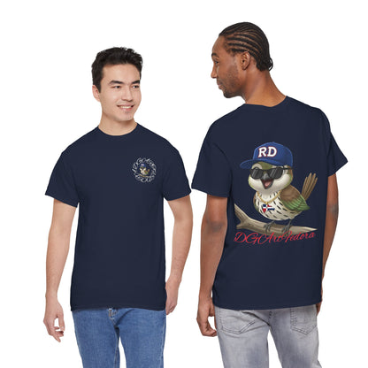 Unisex Heavy Cotton Tee - Cigüita y su Flow Dominicano - Front and Back