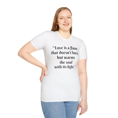 Love is a Flame Unisex Tee