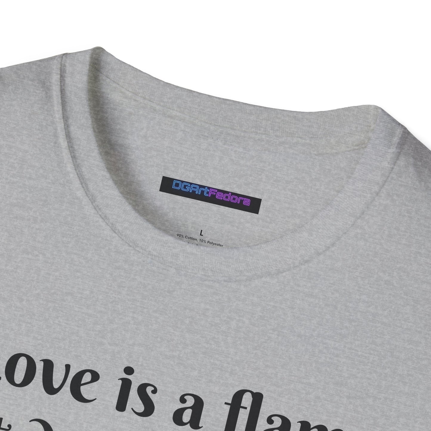 Love is a Flame Unisex Tee
