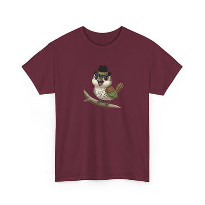 Unisex Heavy Cotton Tee Ciguita Chillin' on a Branch