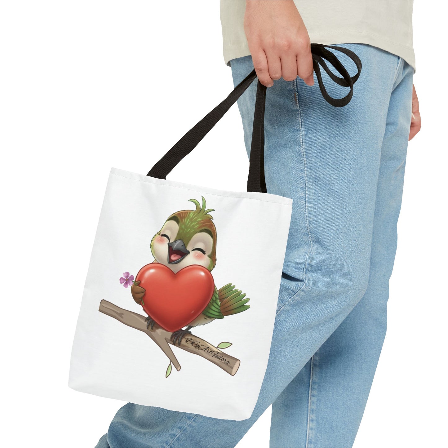 Tote Bag (AOP) - Ciguita Hugging Heart