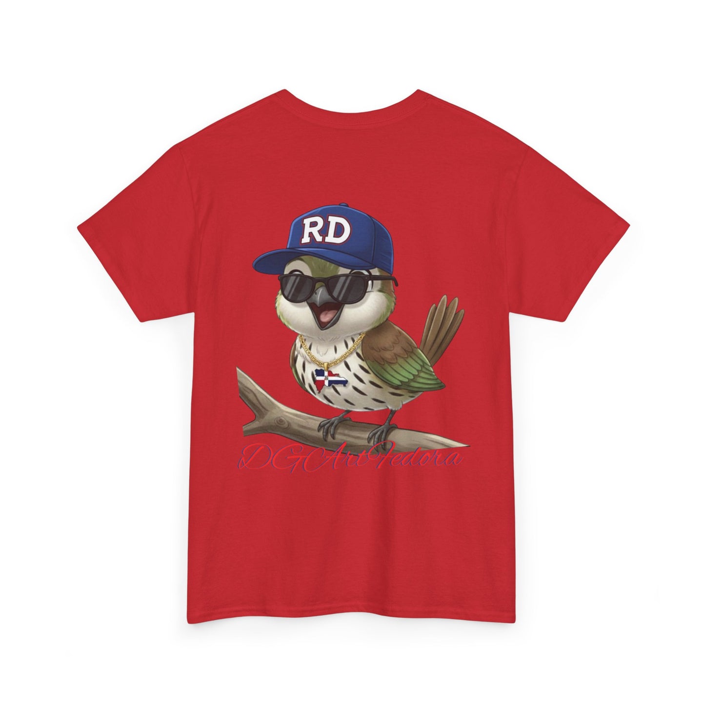 Unisex Heavy Cotton Tee - Cigüita y su Flow Dominicano - Front and Back