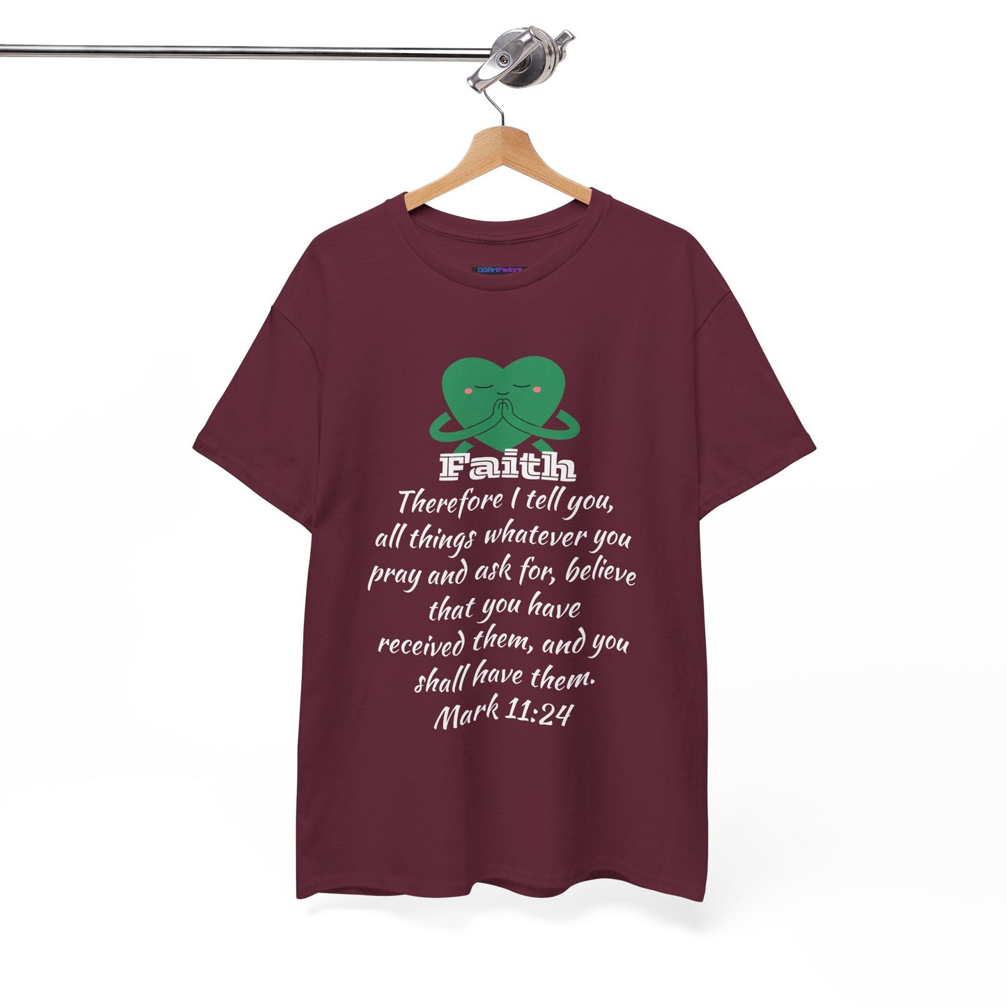 Unisex Heavy Cotton Tee - Faith Mark 11:24