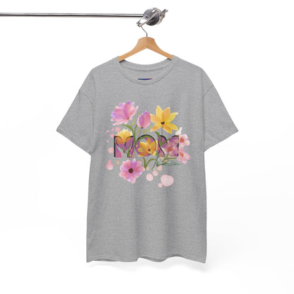 Soft Floral Mom Tribute Design - Heavy Cotton Tee