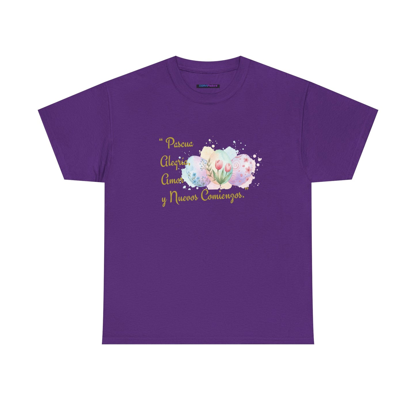Unisex Heavy Cotton Tee - Easter, Joy, Love, & New Beginnings (Spanish Version)