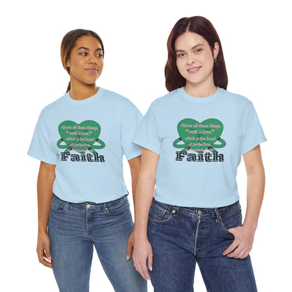 Unisex Heavy Cotton Tee -Faith, Colossians 3:14