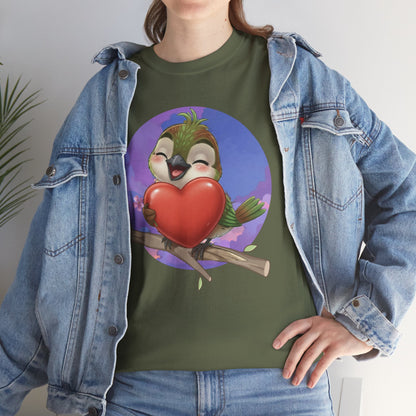 Unisex Heavy Cotton Tee Ciguita Hug your Heart