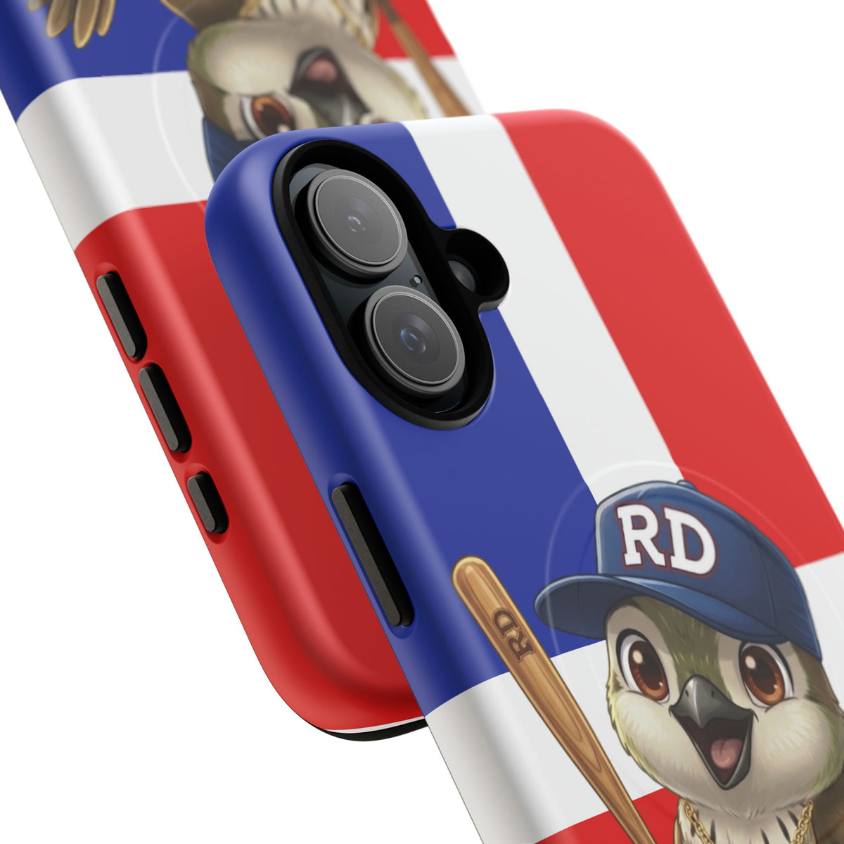 Dominican flag with Cigüa ready for baseball Tough Magnetic Iphone Cases
