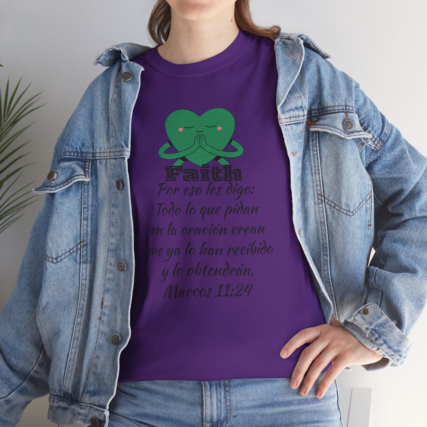 Unisex Heavy Cotton Tee - Fe Marcos 11:24