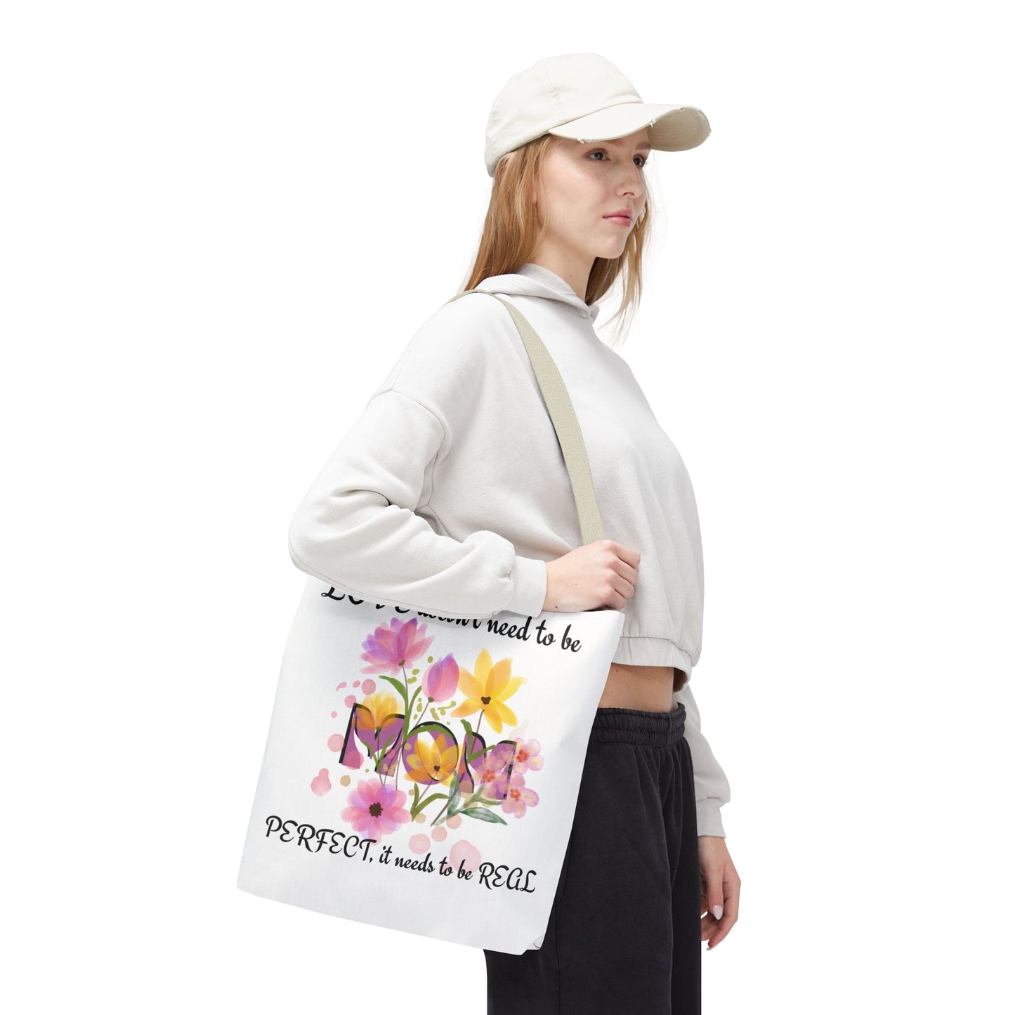 Love Is Real Inspirational Carryall Tote Bag