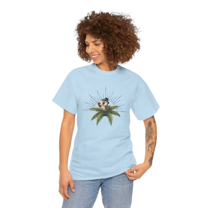 Unisex Heavy Cotton Tee Ciguita Tropical Sunrise