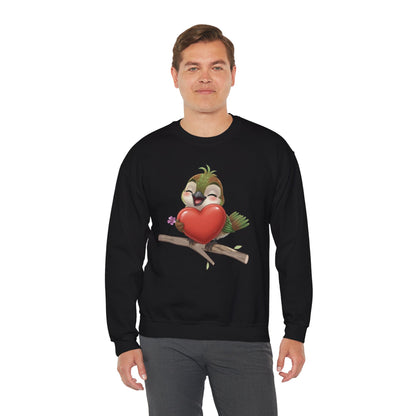Unisex Heavy Blend Crewneck Sweatshirt Ciguita Hugging a Heart