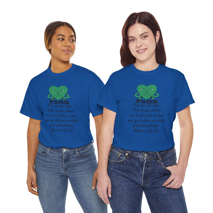 Unisex Heavy Cotton Tee - Fe Marcos 11:24