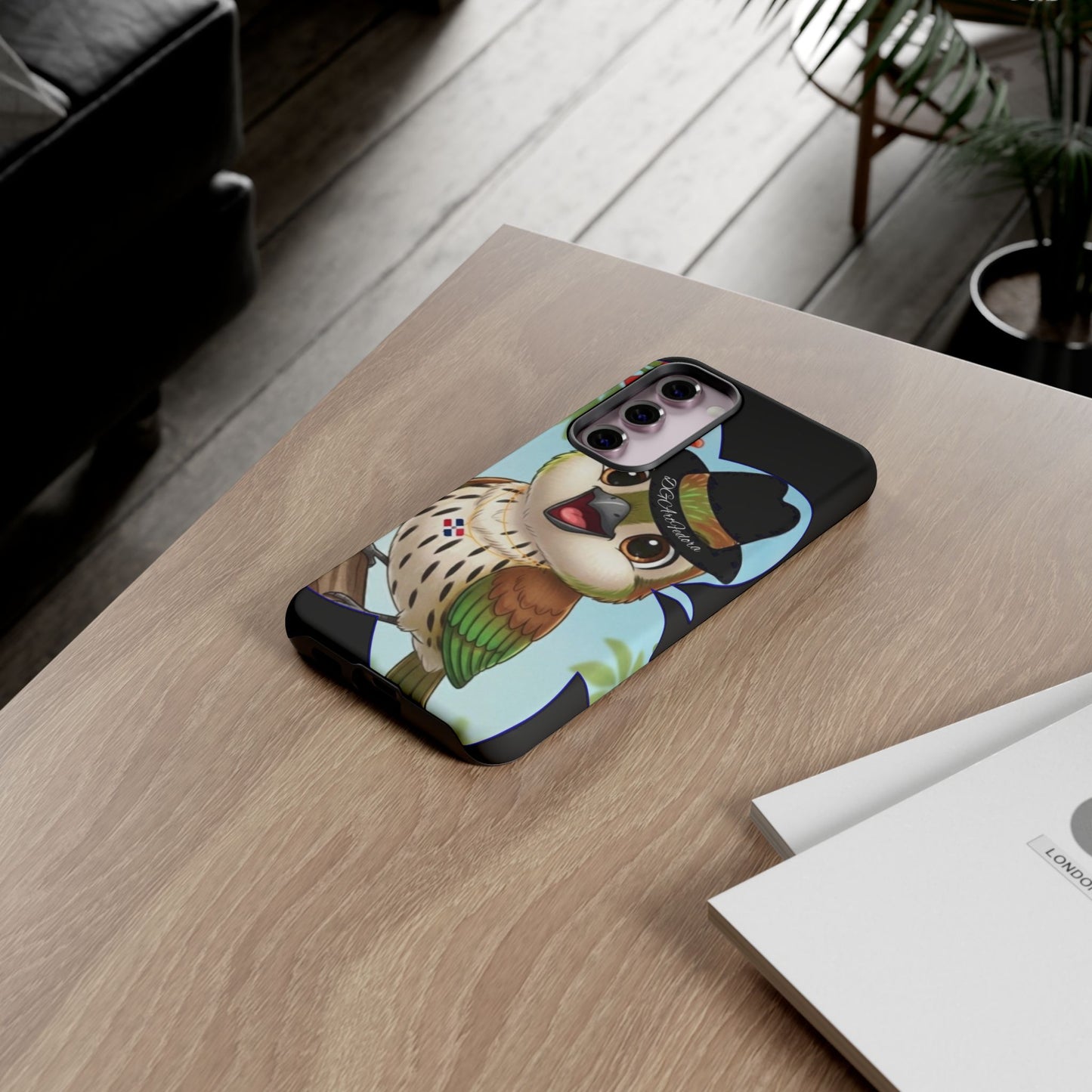 Tough Phone Case  Black- Matte & Glossy Options - Cigüita Design