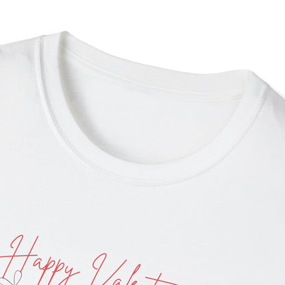 Unisex Softstyle T-Shirt Happy Valentine's Day Four Hearts