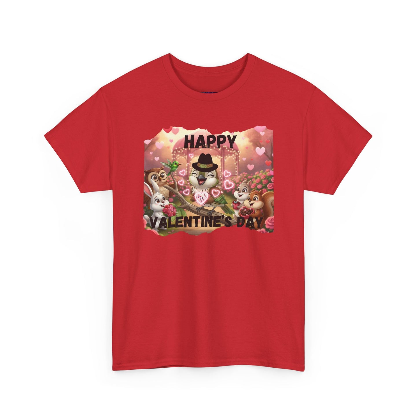 Unisex Heavy Cotton Tee Valentine's Day Ciguita and Friends