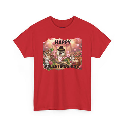 Unisex Heavy Cotton Tee Valentine's Day Ciguita and Friends