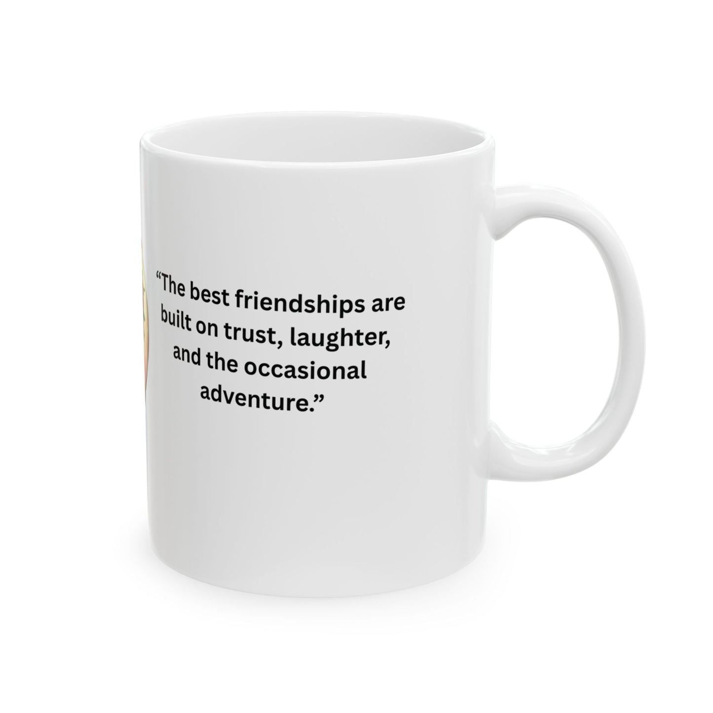 Ceramic Mug, (11oz, 15oz) Ciguita Heart and Quote