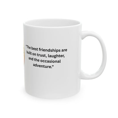 Ceramic Mug, (11oz, 15oz) Ciguita Heart and Quote