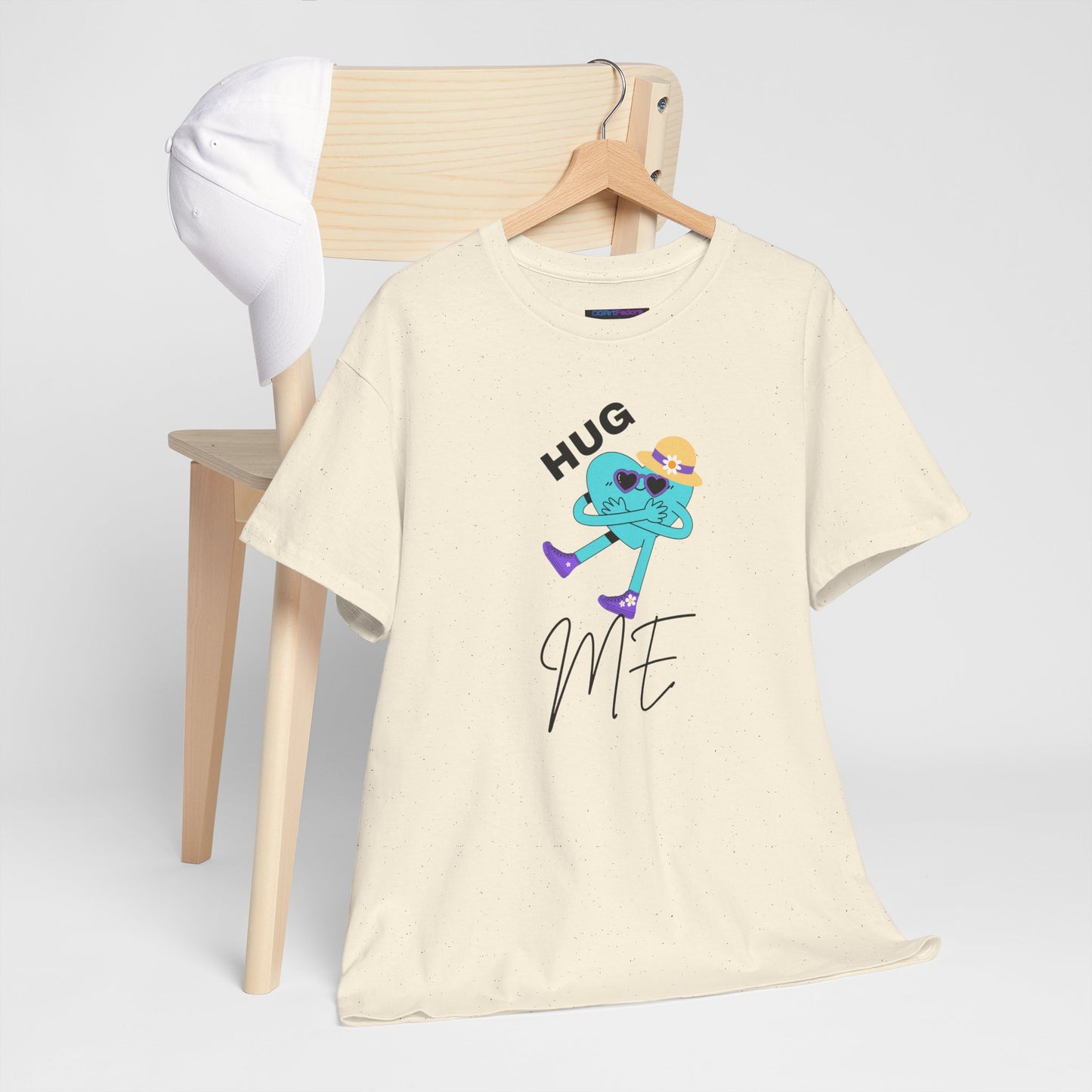 Unisex Heavy Cotton Tee HUG ME GIRL