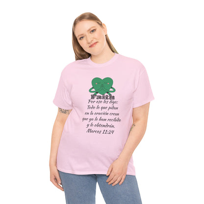 Unisex Heavy Cotton Tee - Fe Marcos 11:24