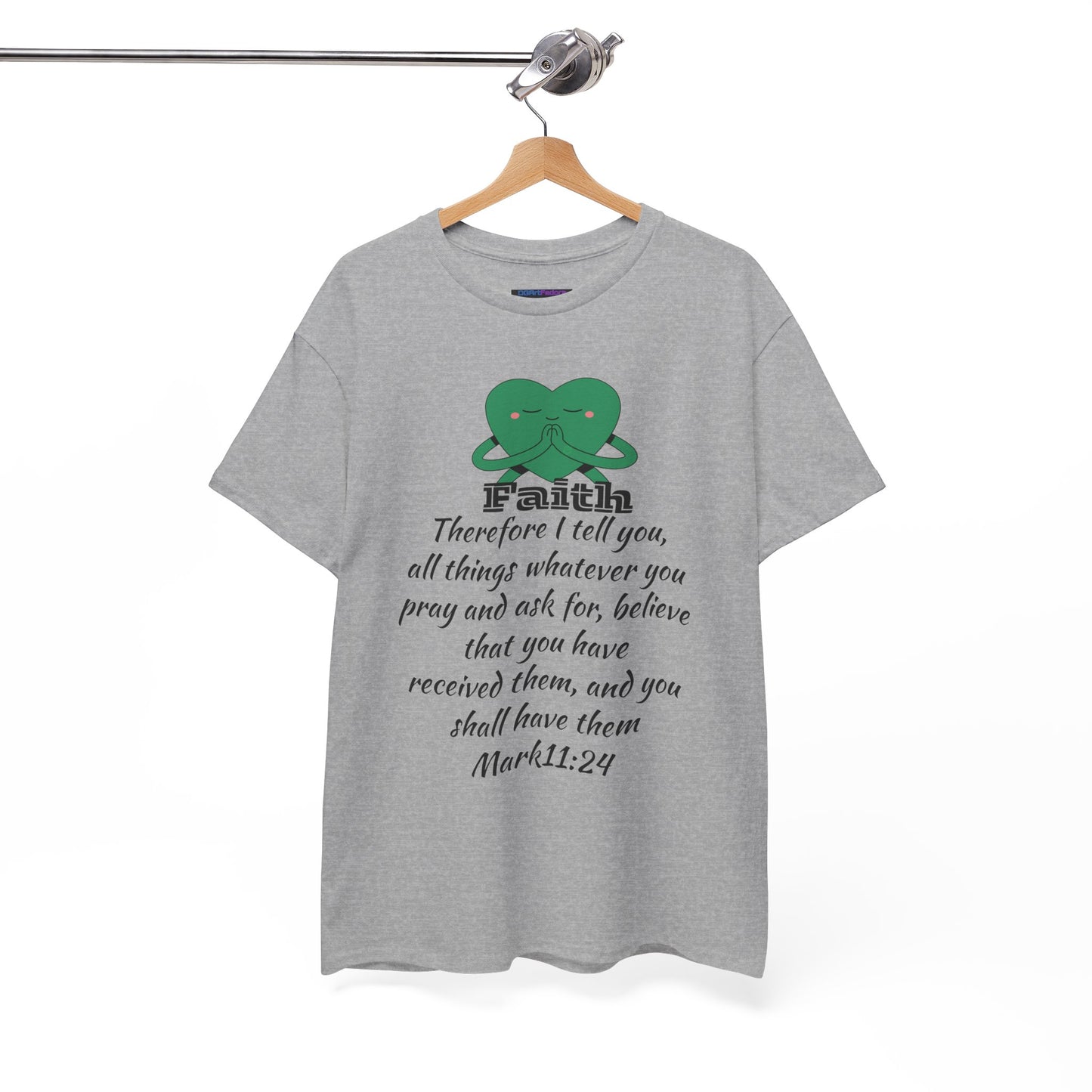 Unisex Heavy Cotton Tee - Faith Mark 11:24