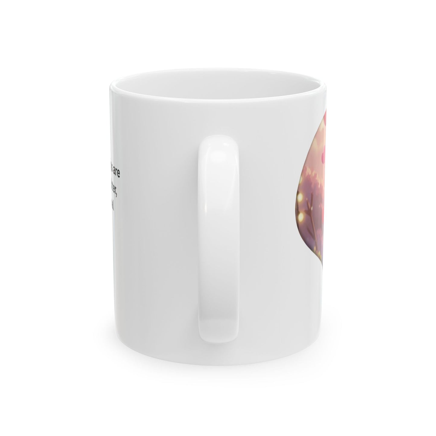 Ceramic Mug, (11oz, 15oz) Ciguita Heart and Quote