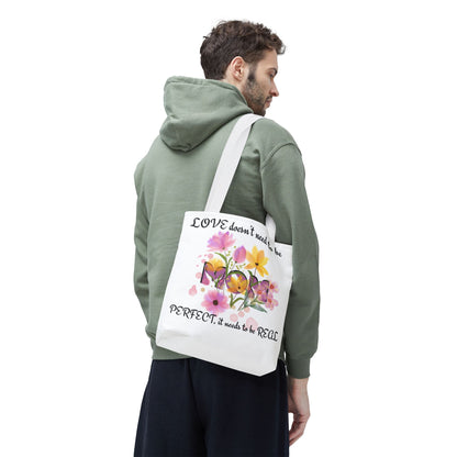 Love Is Real Inspirational Carryall Tote Bag