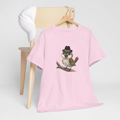Unisex Heavy Cotton Tee Ciguita Chillin' on a Branch