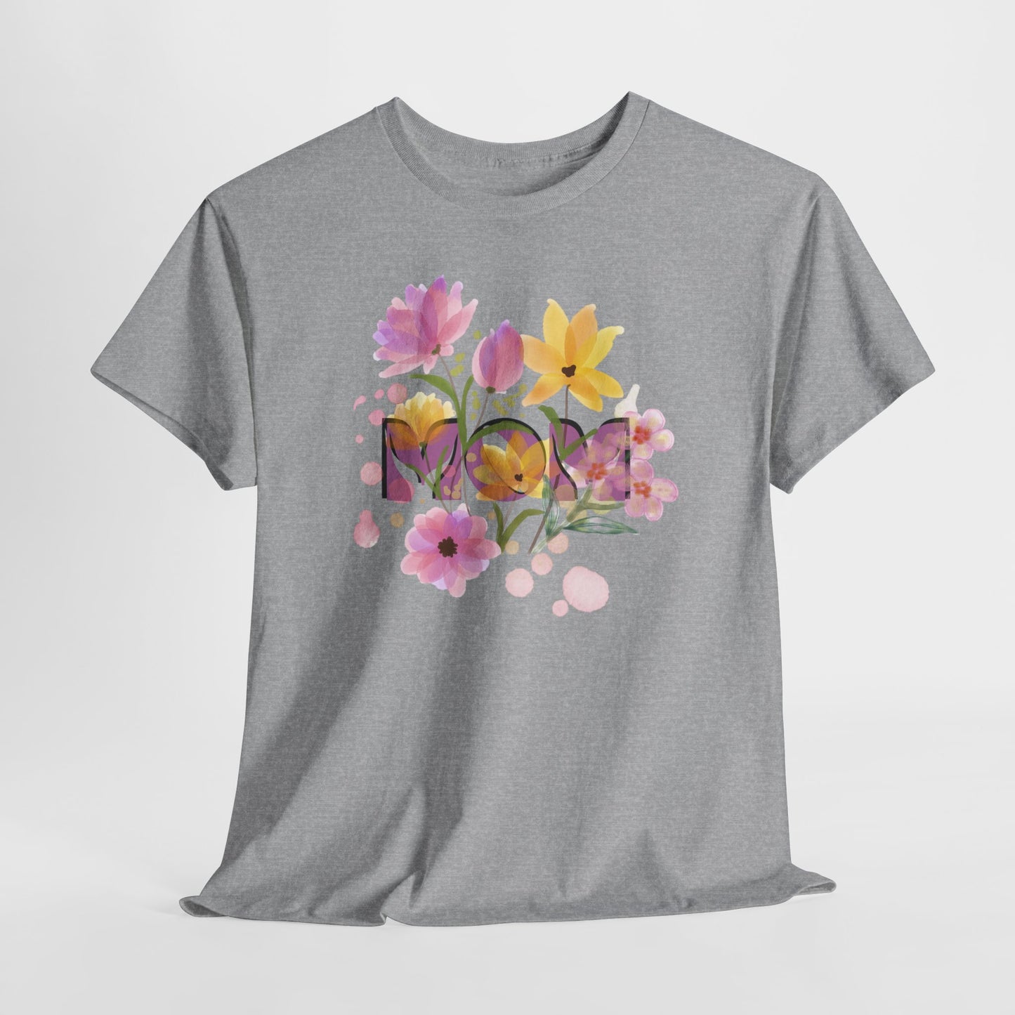 Soft Floral Mom Tribute Design - Heavy Cotton Tee